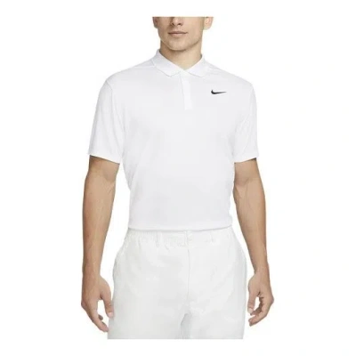 Nike Dri-fit Good Polo Short Sleeve Solid In White