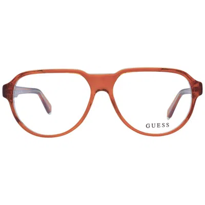 Guess Orange Men Optical Frames In Brown