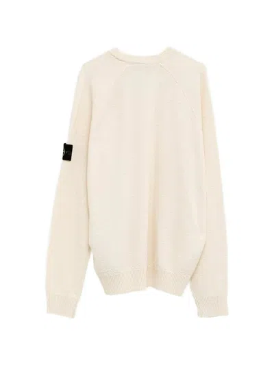 Stone Island Texture Patch-detail Sweater In Neutral