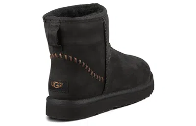 Ugg Classic Mini Deco Snow Boots 'black Grey'