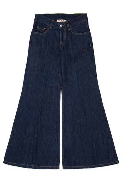 Marni Kids Mp251f Pantaloni In Blue