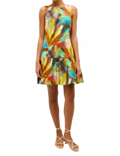 Marie Oliver Marilyn Abstract-print Tiered Mini Dress In Multi
