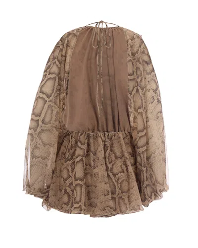 The Andamane Tuta Vesta Natural Python In Blue