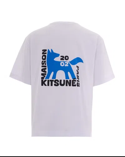 Maison Kitsuné T-shirt Gallery Fox White In Black