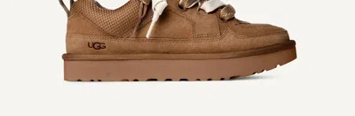 Ugg Suede And Mesh Sneakers With Trekking Laces In Brown