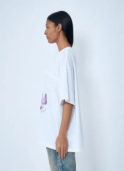 Acne Studios Printed Cotton-jersey T-shirt In White