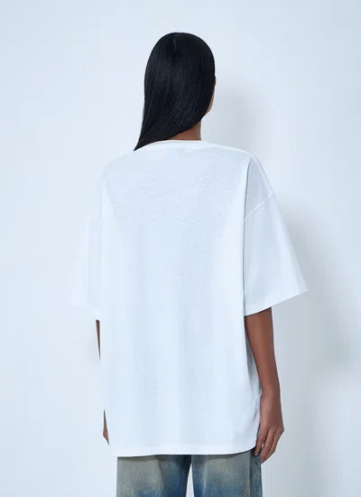 Acne Studios Printed Cotton-jersey T-shirt In White