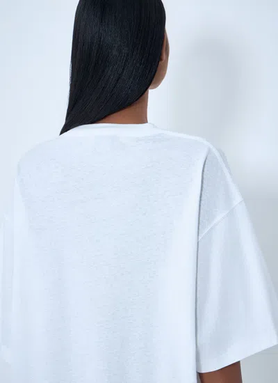 Acne Studios Printed Cotton-jersey T-shirt In White