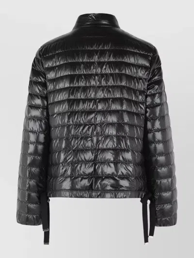 Moncler Azalee Short Polyamide Down Jacket In Black