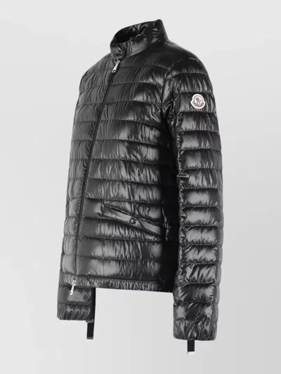 Moncler Azalee Short Polyamide Down Jacket In Black