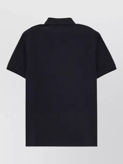 Stone Island Mens Black Brand-patch Regular-fit Stretch-cotton Polo Shirt Xl