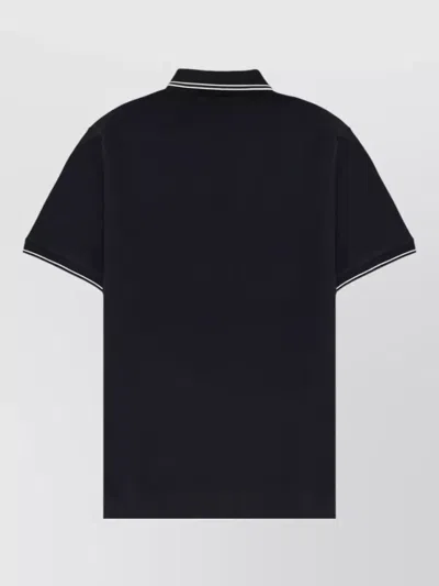 Stone Island Mens Black Brand-patch Regular-fit Stretch-cotton Polo Shirt Xl In Black