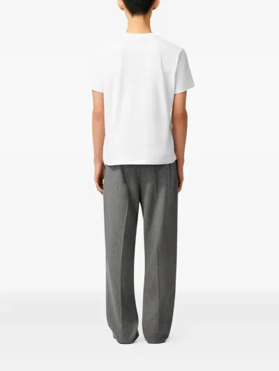 Ami Alexandre Mattiussi Ami Paris Men Ami De Coeur T-shirt In Organic Cotton Jersey In White