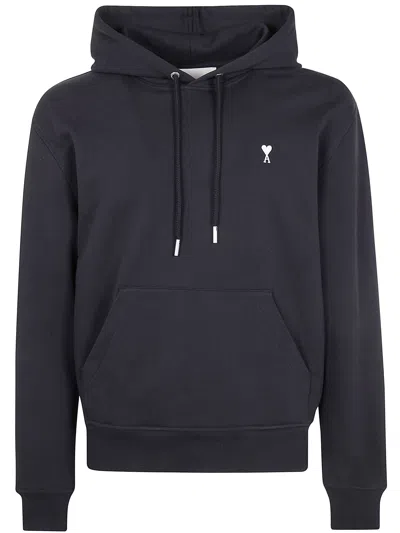 Ami Alexandre Mattiussi Ami Paris Heartfelt Pullover Hoodie For Men In Black
