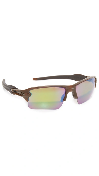 Shop Oakley Flak 2.0 Xl Prizm Polarized Sunglasses In Root Beer/prism Shallow Water