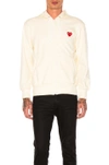 COMME DES GARÇONS PLAY PULLOVER HOODIE WITH RED EMBLEM,CDES-MO6