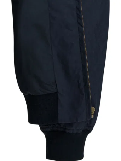 Valentino Zip-up Patterned Jacket In Blue