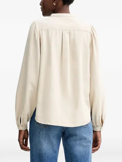 Rag & Bone Sandra Denim Blouse In Neutral