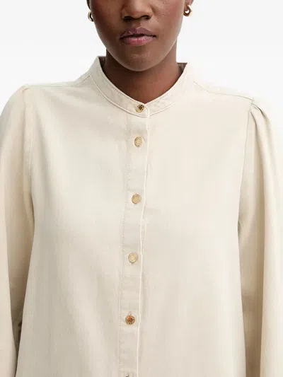 Rag & Bone Sandra Denim Blouse In Neutral