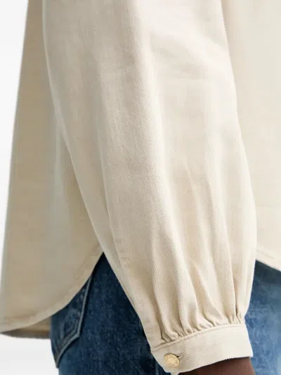Rag & Bone Sandra Denim Blouse In Neutral