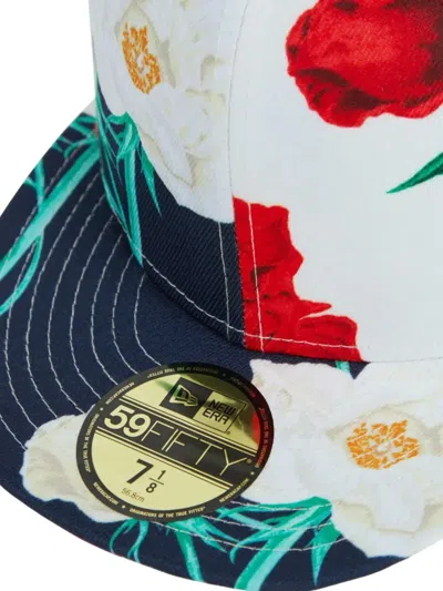 Kenzo New Era Cap Archive Rose Pattern In Blue