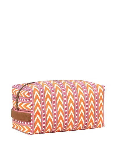 Pip Studio Patterned Make Up Bag In Orange