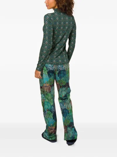 Pip Studio Patterned High-neck T-shirt In Green