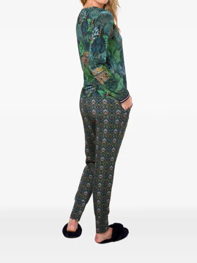Pip Studio Long-sleeved Printed T-shirt In Green