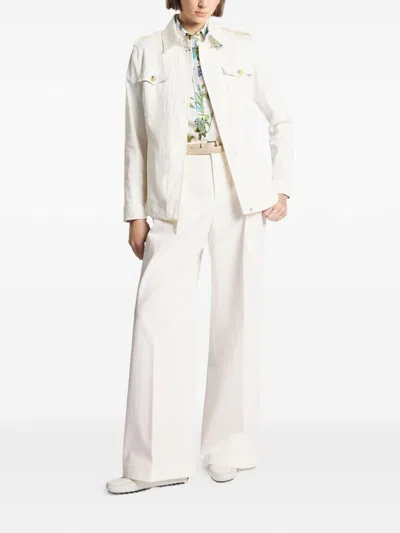 Fay Shirt Jacket Con Gancio Shirt Jacket In Neutral