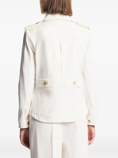 Fay Shirt Jacket Con Gancio Shirt Jacket In Neutral