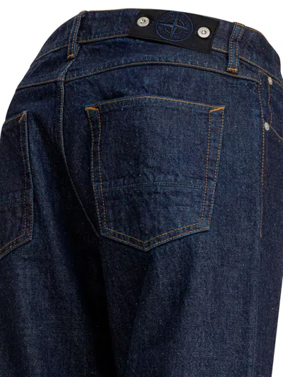 Stone Island Regular Straight Jeans In Blue