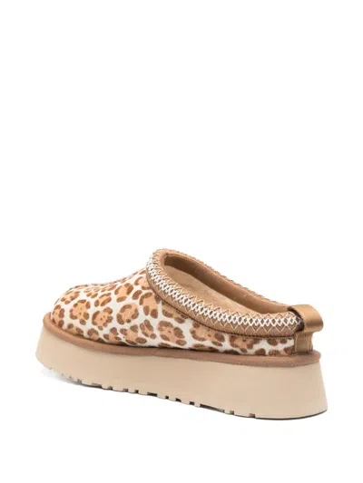 Ugg Tazz Leopard-pattern Slippers In Brown