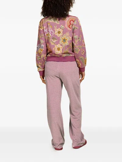 Pip Studio Floral Zip Jacket In Pink
