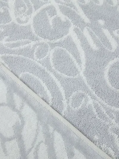Philipp Plein Bath And Beach Towels Lifestyle In White