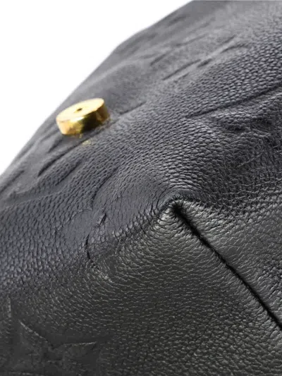 Pre-owned Louis Vuitton Tiny Monogram Empreinte Giant Backpack In Black