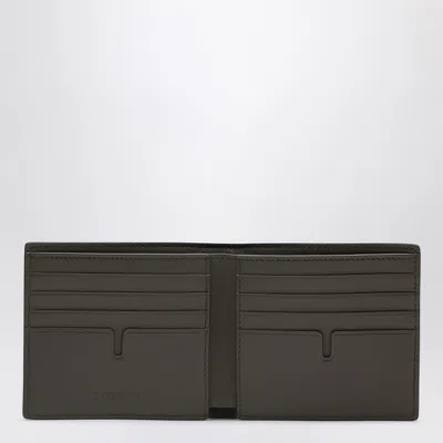 Burberry Check Pattern Beige Folding Wallet Men In Sand