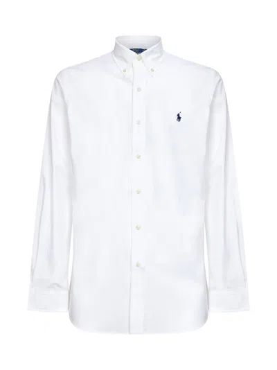 Polo Ralph Lauren Classic Pony Logo Oxford Shirt In White