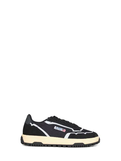 Autry Black Wildpace Low Sneakers In Multi