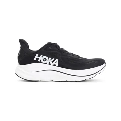Hoka Breathable Mesh Sneakers With Cushioned Rubber Sole In Black