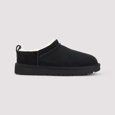 Ugg Classic Micro Suede Sheepskin Boots In Black