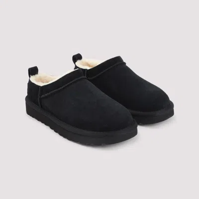 Ugg Classic Micro Suede Sheepskin Boots In Black