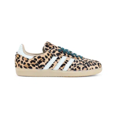 Adidas Originals Handball Spezial Leopard-print Leather Sneakers In Animal Print