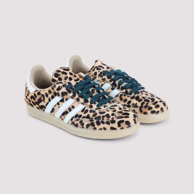 Adidas Originals Handball Spezial Leopard-print Leather Sneakers In Animal Print