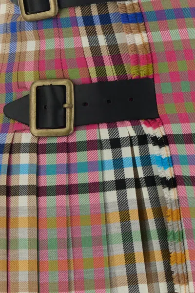 Vivienne Westwood Mini Kilt Heather Check 44 Women In Multi