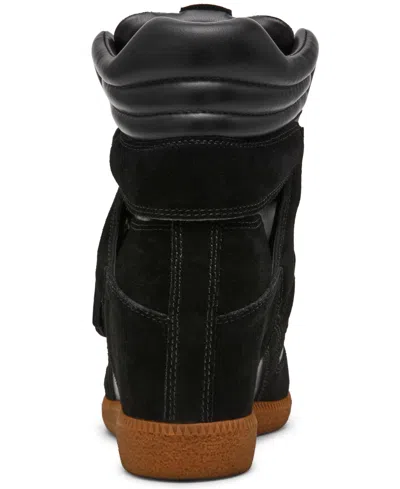 Steve Madden Mavis Wedge High Top Sneaker In Black