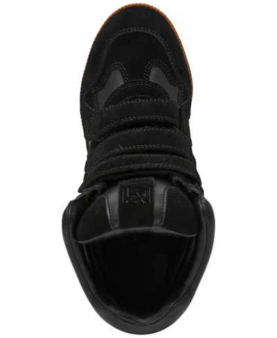 Steve Madden Mavis Wedge High Top Sneaker In Black