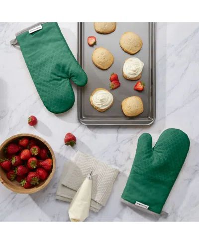 Kitchenaid Asteroid 2-pc. Oven Mitt Set In Green