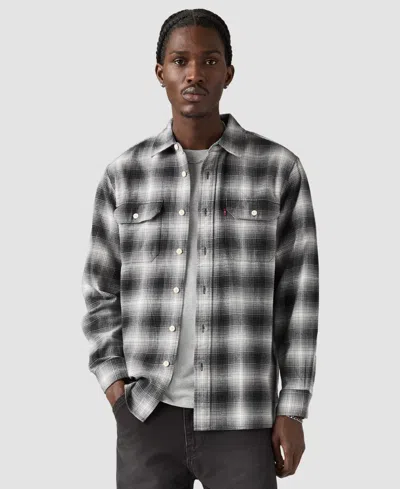 Levi's Jackson Worker Overshirt In Gray