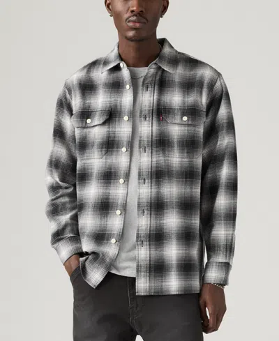 Levi's Jackson Worker Overshirt In Gray