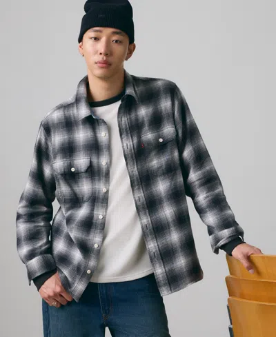 Levi's Jackson Worker Overshirt In Gray